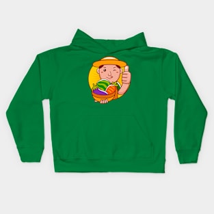 Farmer Man Kids Hoodie